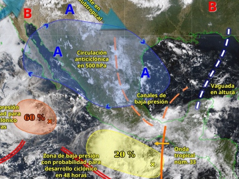 Se prevén lluvias intensas para Sinaloa por Monzón Mexicano