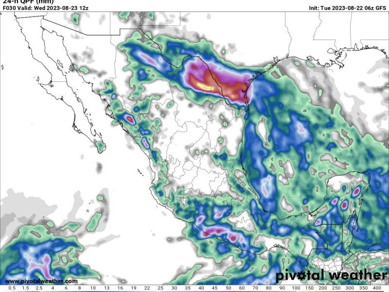 Se prevén lluvias para el estado de Veracruz