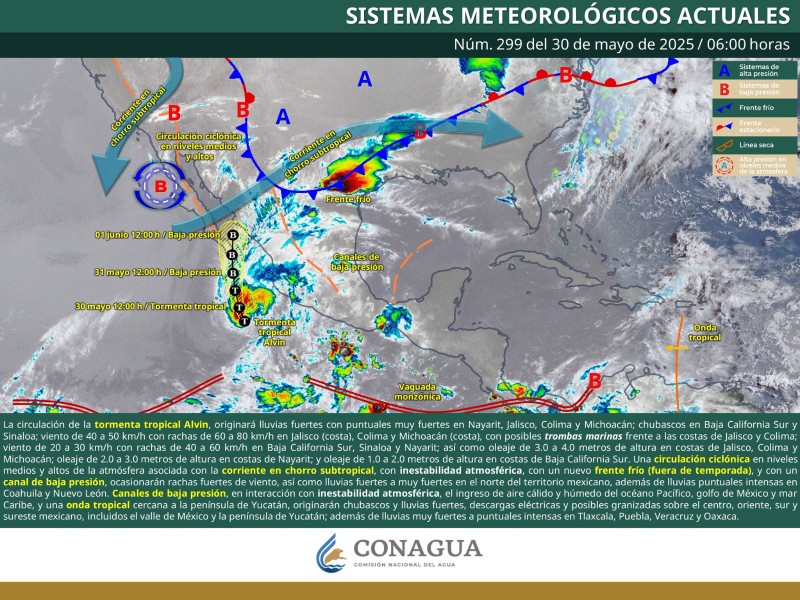 Se prevén tormentas en gran parte de Oaxaca