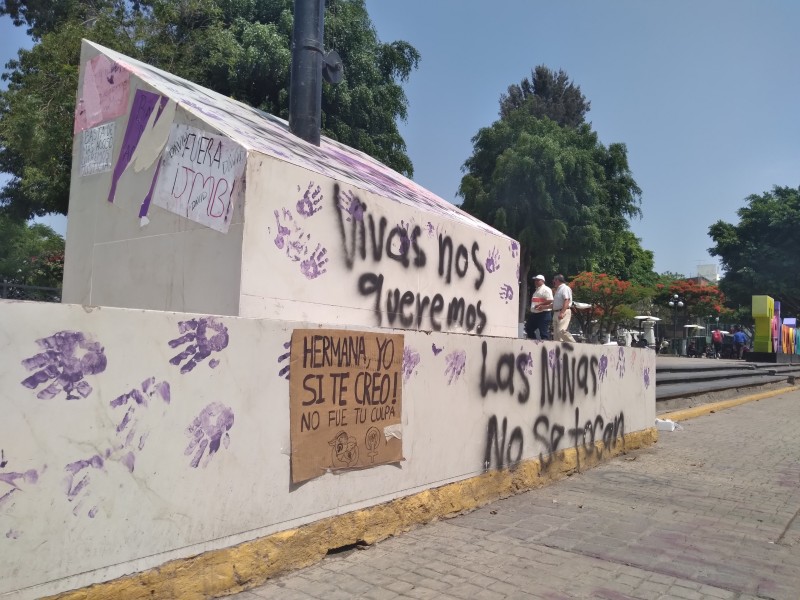 Se procederá legalmente contra manifestantes que dañen inmuebles municipales.