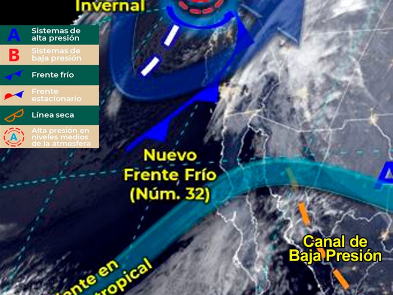 Sonora: Se pronostica el ingreso de un nuevo frente frío