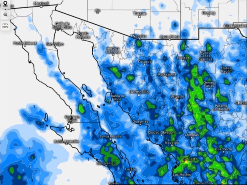 Se pronostica lluvias y vientos fuertes para Sonora