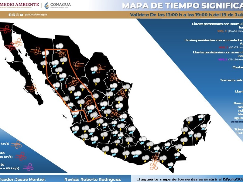 Se pronostican lluvias para está tarde