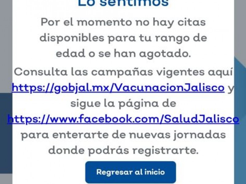 Se quedan treintones sin registro para vacunarse