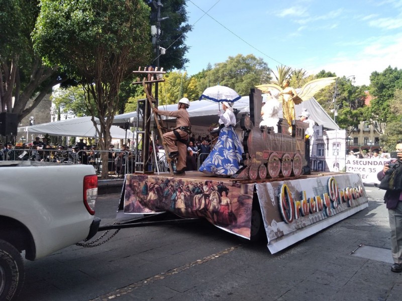 Se realiza Desfile Civico militar en conmemoración de Revolución Mexicana