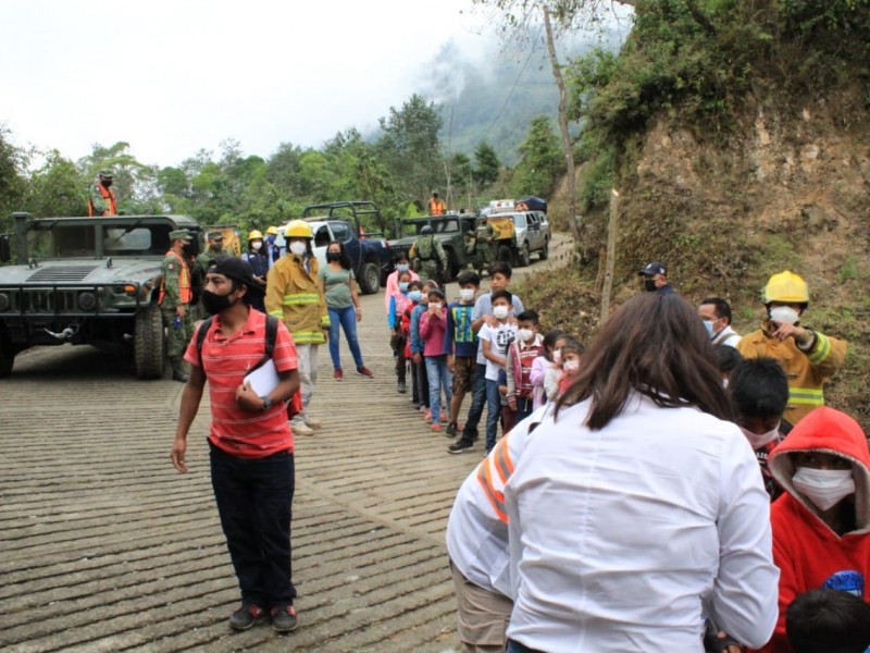 Se realizó el 1er simulacro de erupción volcánica