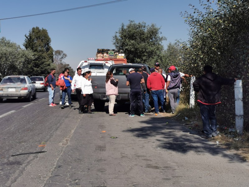 Se registra accidente en la Toluca - Atlacomulco