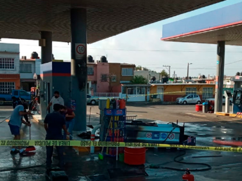 Se registra conato de incendio en gasolinera de Veracruz