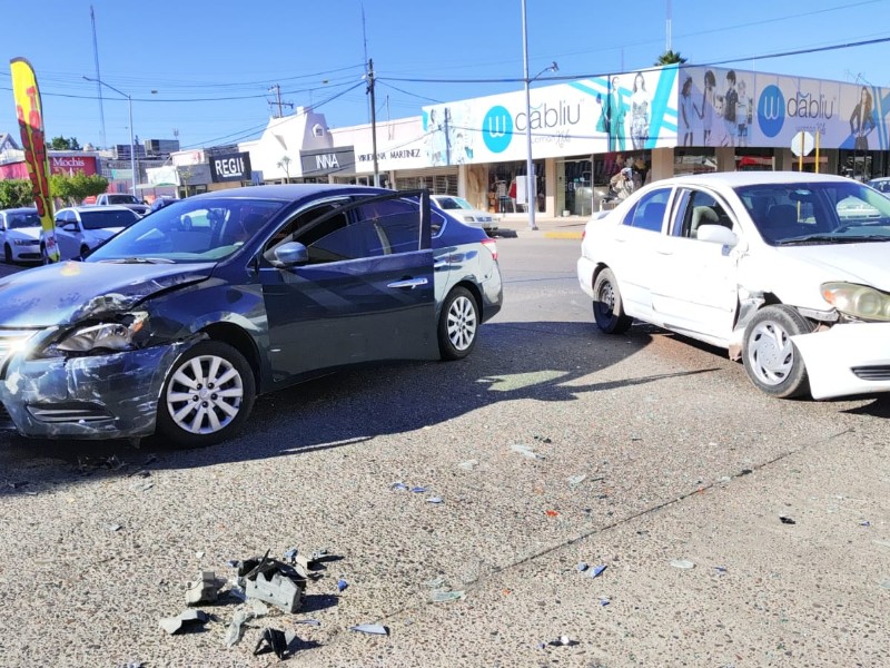 Se registra fuerte choque en colonia Centro