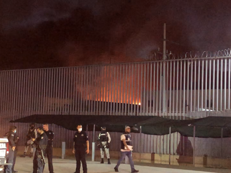 Se registra incendio en el Cereso 1 de Hermosillo