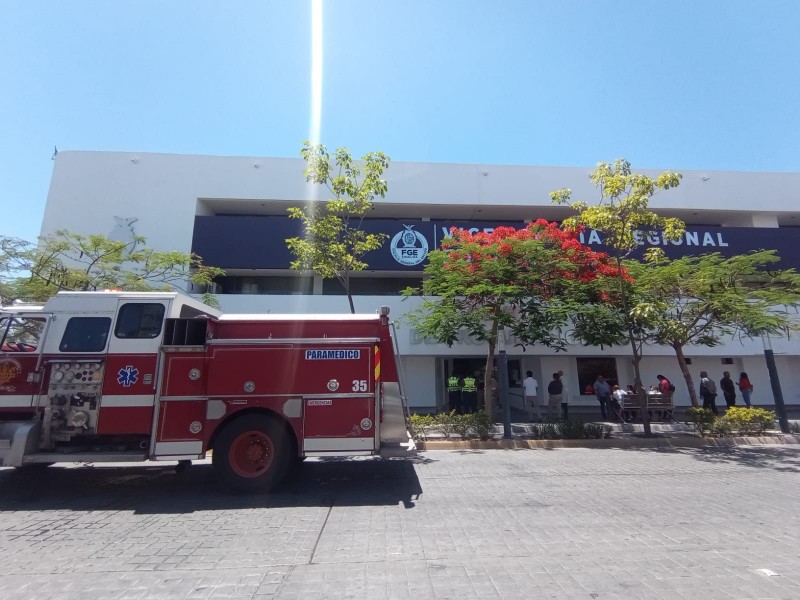 Se registra incendio en la Vicefiscalía zona norte