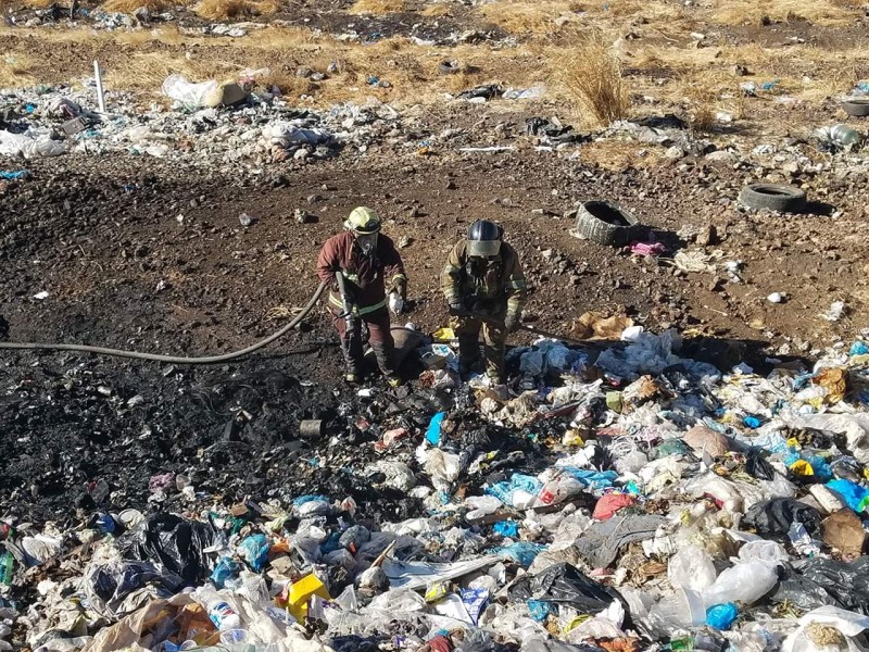 Se registra incendio en relleno sanitario de Zamora