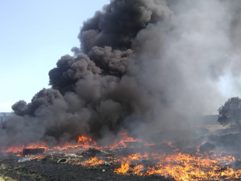 Se registra incendio en Toluca