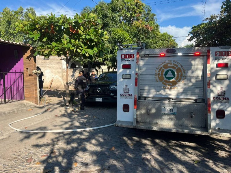 Se registra incendio en vivienda de colonia Gustavo Vázquez
