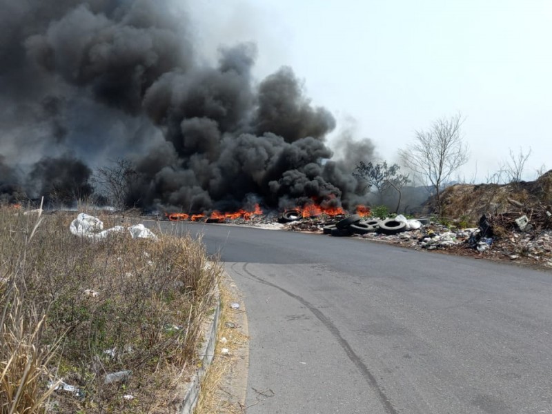 Se registra incendio en zona norte de Veracruz