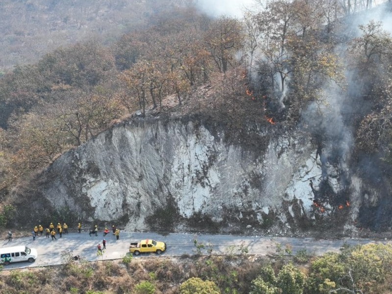 Se registra incendio forestal en Área Natural Protegida de Canoas
