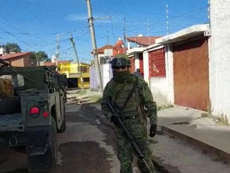Se registra operativo de Guardia Nacional en colonia Malintzi