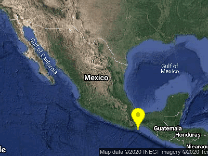Se registra sismo en Oaxaca de magnitud 5.5