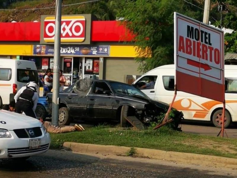 Se registran dos accidentes en diferentes puntos en Acapulco