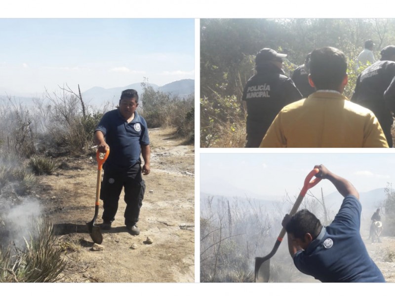 Se registran incendios forestales en Mazapiltepec de Juárez