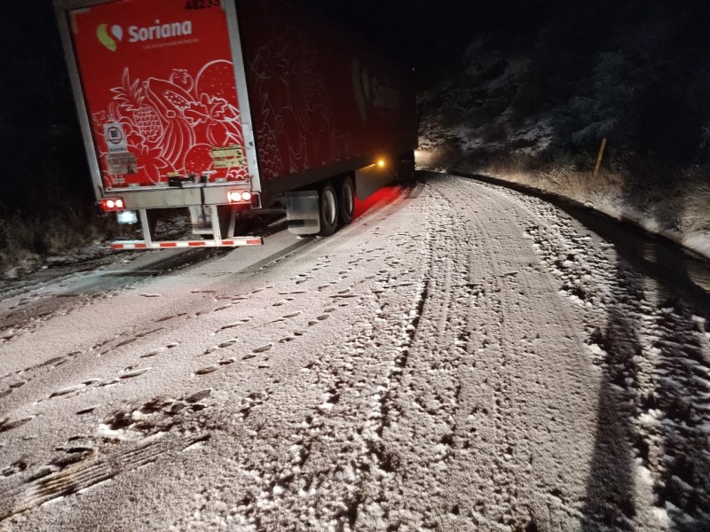 Se registran primeras nevadas de la temporada en Sonora