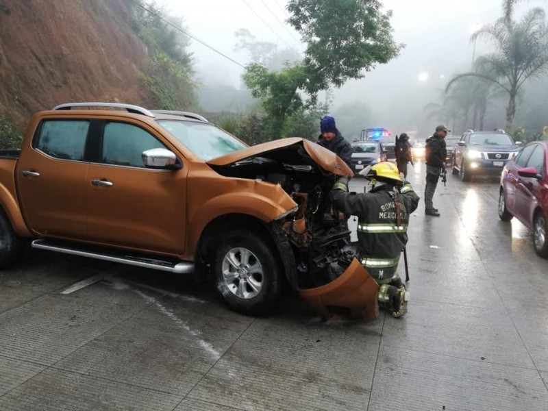 Se registraron ocho accidentes en carretera Xalapa-Coatepec