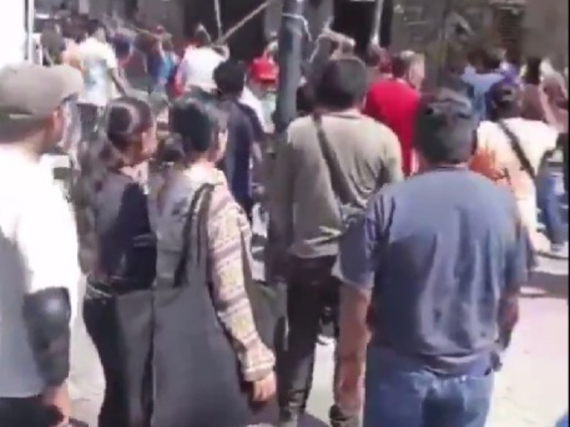 Se registró enfrentamiento entre municipales y ambulantes