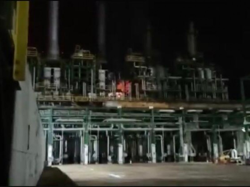 Se registró incendio en complejo petroquímico Cangrejera en Coatzacoalcos