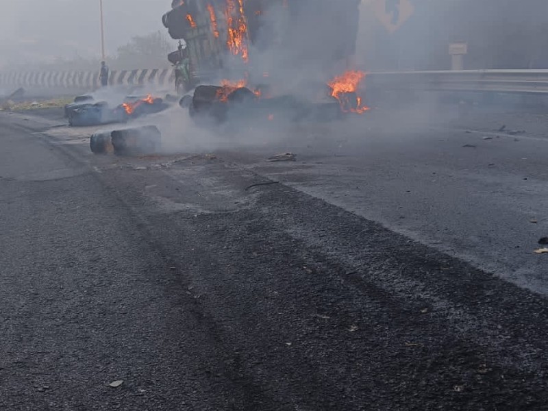 Se registró un fuerte accidente en las Cumbres de Maltrata