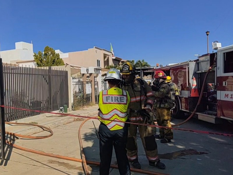 Se registro un incendio de vivienda en San José del Cabo