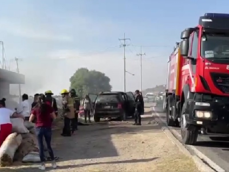Se registró un incendio en la Tlaxcala-Puebla