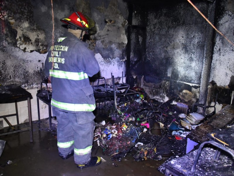 Se registró un incendio en una guardería en Guadalajara