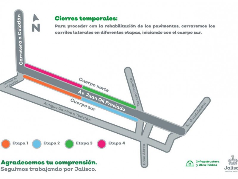 Se rehabilitará la avenida Juan Gil Preciado: SIOP