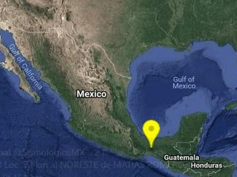 Se reporta sismo de 5.0 en Veracruz