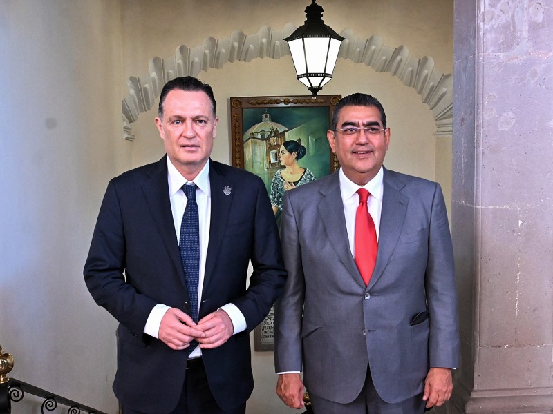 Se reúne Mauricio Kuri con Gobernador de Puebla