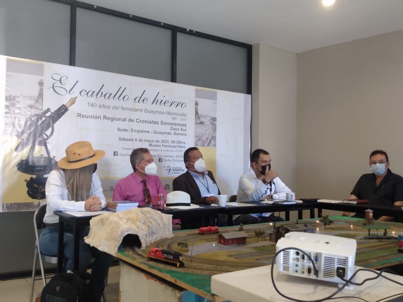 Se reúnen cronistas de Sonora por el 140 aniversario delFerrocarril