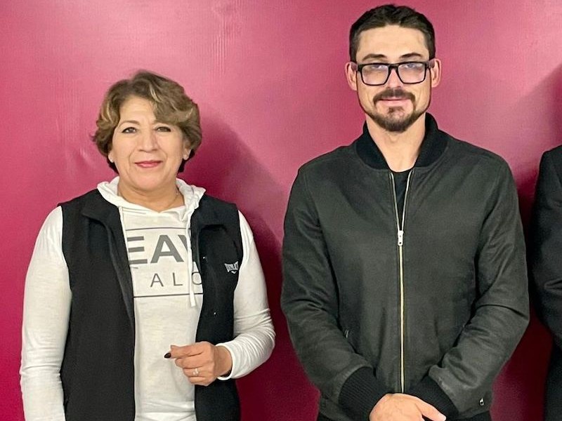 Se reúnen Delfina Gómez y Román Meyer, titular de Sedatu