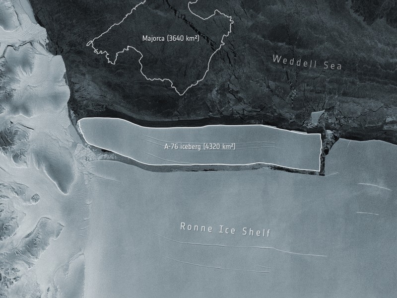 Se separa de la Antártida Iceberg más grande del mundo