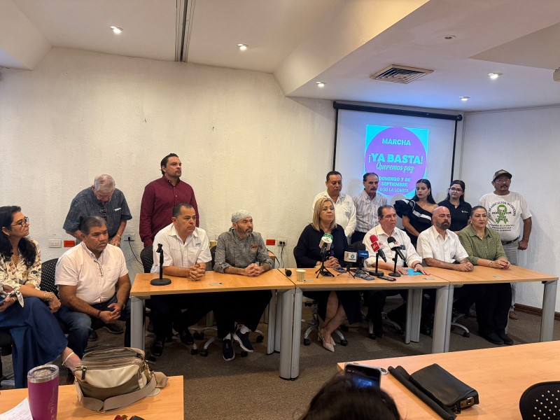 Se suman 36 asociaciones civiles a marcha por la paz en Culiacán