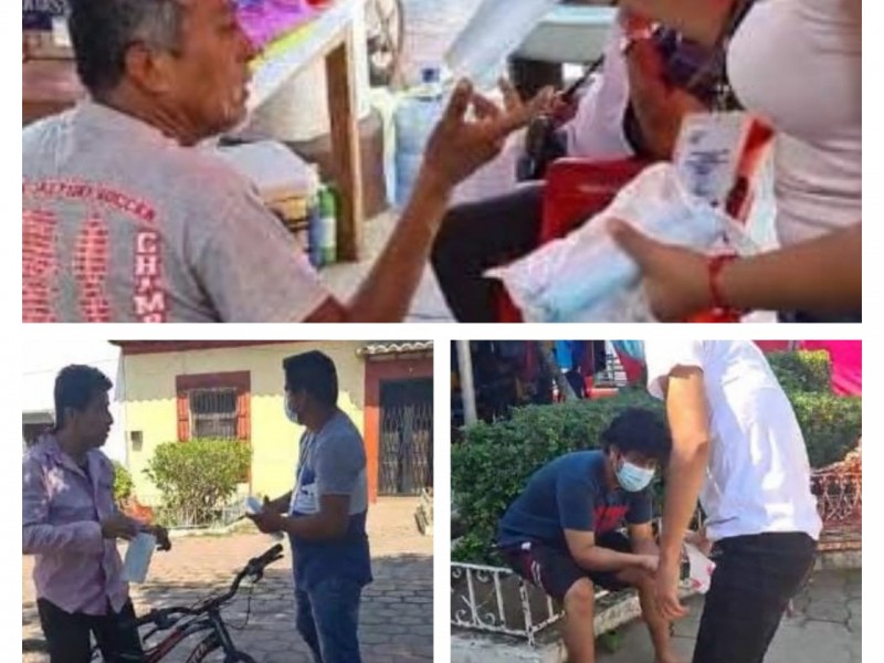 Se suman campañas particulares para reducir contagios en Tehuantepec