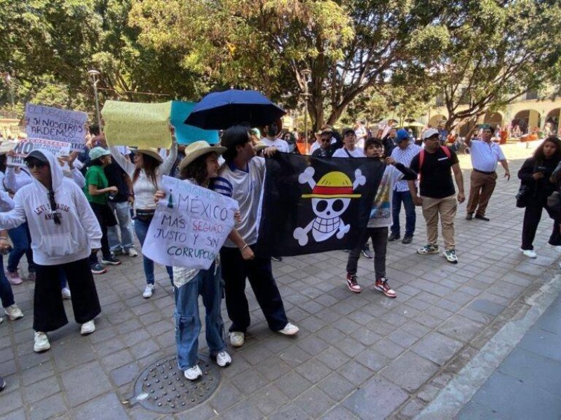 Se sumó Oaxaca a la marcha convocada por la generación z
