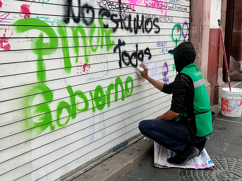 Se triplicaron daños por actos de iconoclasia en el 8M