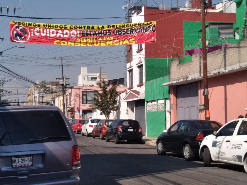 Se unen vecinos de Toluca ante delincuencia