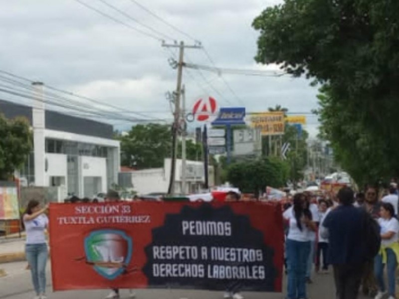 Se van a paro trabajadores del PJF de Chiapas