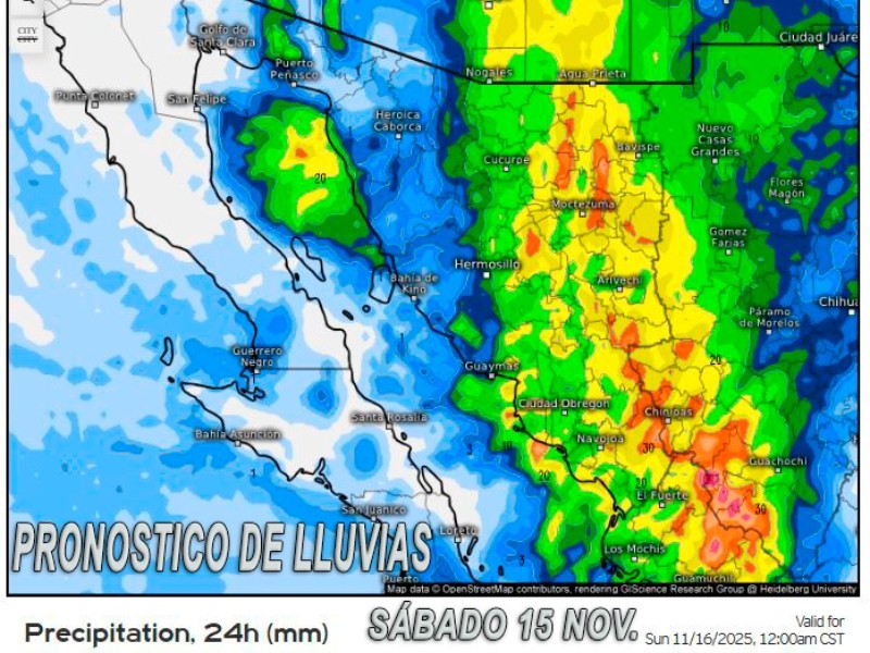 Se viene el frío: pronostican nieve y bajas temperaturas en Sonora