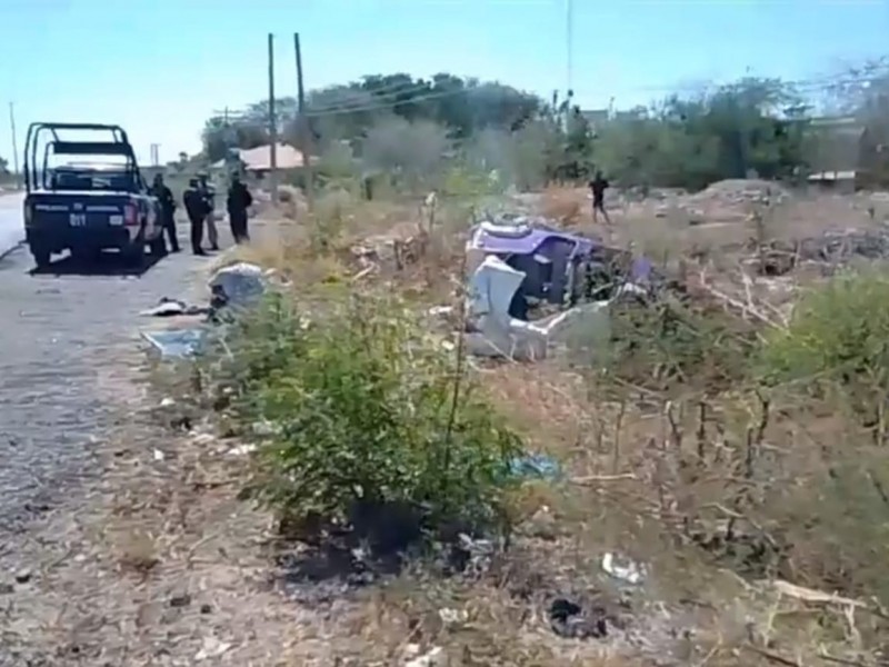 Se vuelca mototaxi en carretera federal en el Istmo