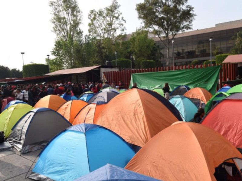 📹Sección 22 de la CNTE bloquea San Lázaro