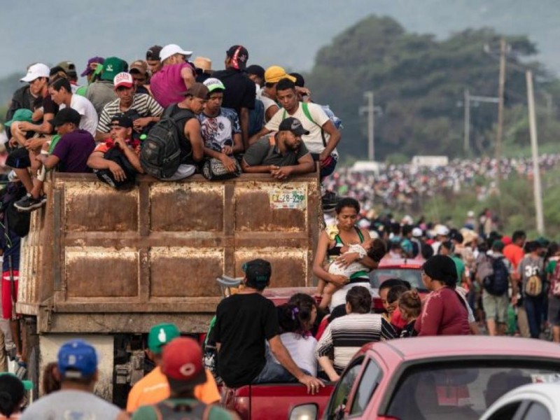 Sección XXII apoya caravana de migrantes