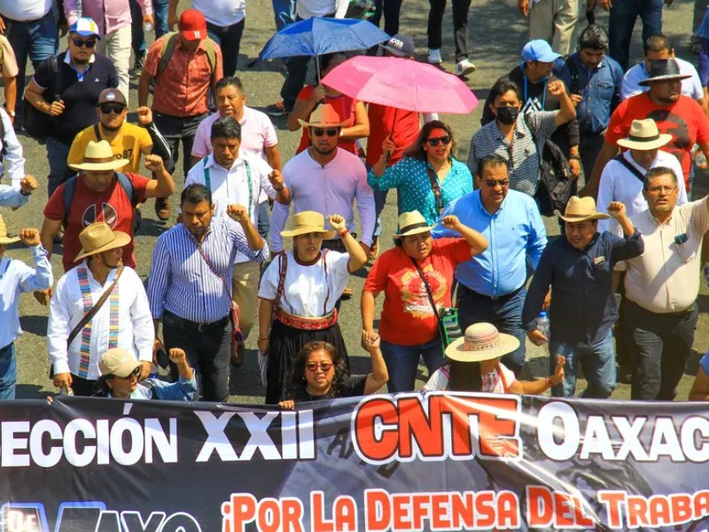 Sección XXII convoca a marcha estatal en Oaxaca el 1 de septiembre