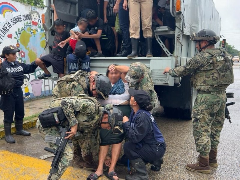 Secretaría de Marina informa las acciones realizadas en Veracruz tras inundaciones